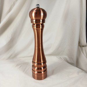 Chef Specialties Pepper Mill Copper-Look Metal Pepper Grinder 12"